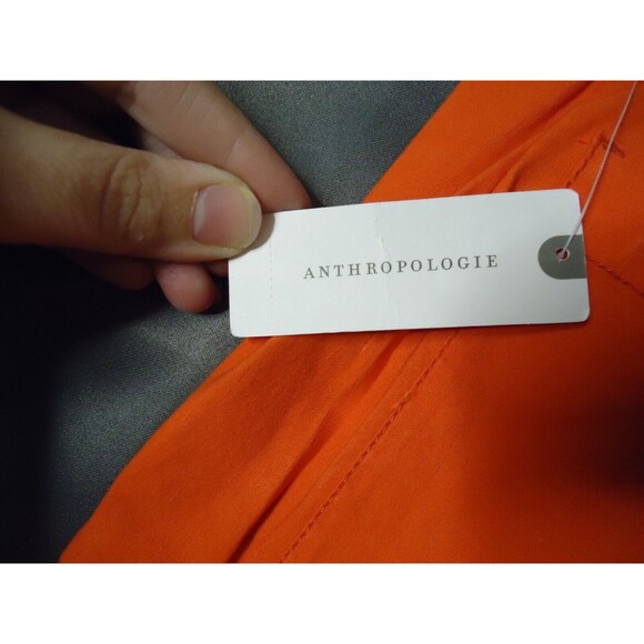 Maeve Cropped Wide-Leg Pants Womens Size 0 Bright Orange RN66170 Msrp $118 New - Picture 3 of 11